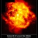 Glowing gas globs each over 30 times more massive than the Earth are being expelled by WR124.