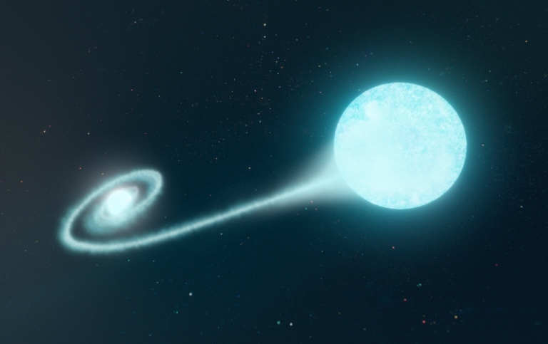 Artist impression of the double star system