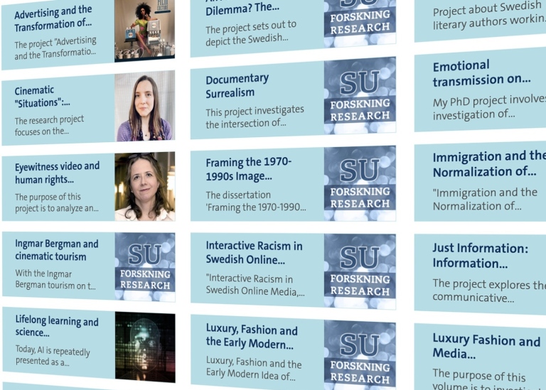 Project pages Photo: Screenshots/Stockholm University