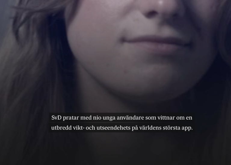 SVD skärmdump ur reportaget.