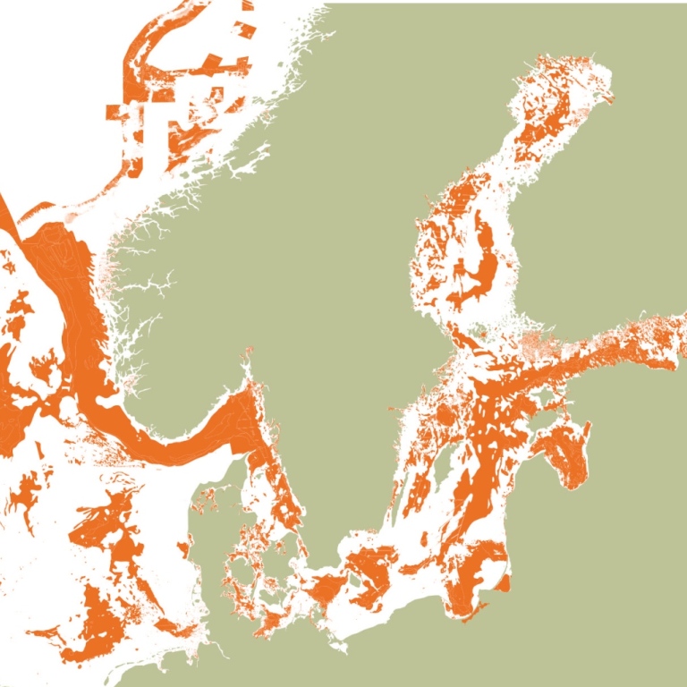 Map over soft bottoms