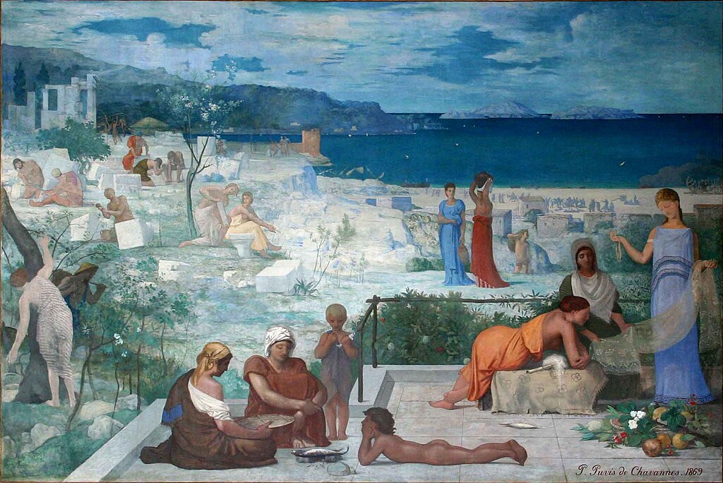 Marseille colonie grecque. Pierre Puvis de Chavannes, Public domain, via Wikimedia Commons