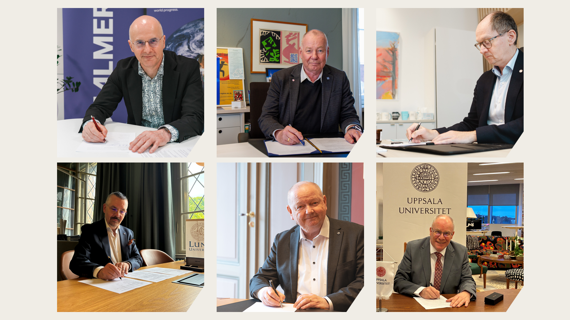 University presidents signing the MoU.