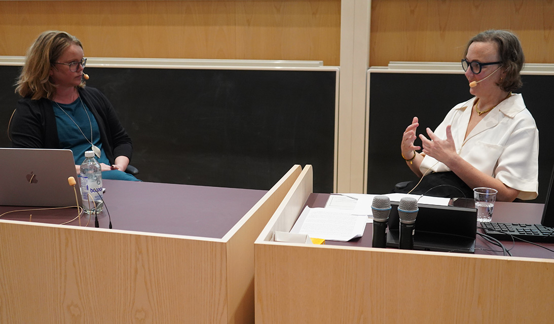 Åsa Plesner and opponent Jane Andrew, University of Sydney Business School, University of Sydney.