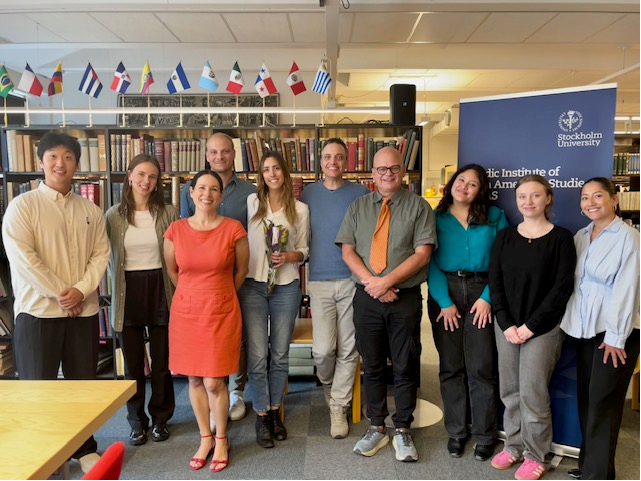 Afternoon session. From left to right: Jimin Kang; Sigrid Wernersson; Thaïs Machado-Borges; Adam Nordström; Camila Bravim Fernandes Moça; Mathias Kick; Magnus Lembke; Claudia Sanchez Echeverria; Ilona Ahlström and Vivian Bergvall.