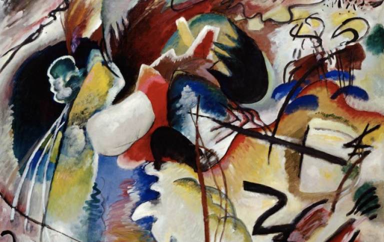Wassily Kandinsky [1866-1944] Painting with White Form