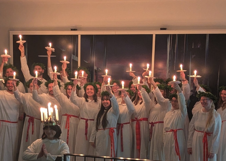 Lucia på AlbaNova 2024. Foto: Hans von Zur-Mühlen