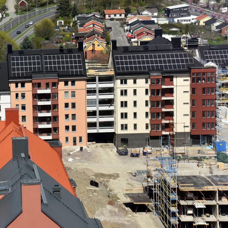 Vy över stad