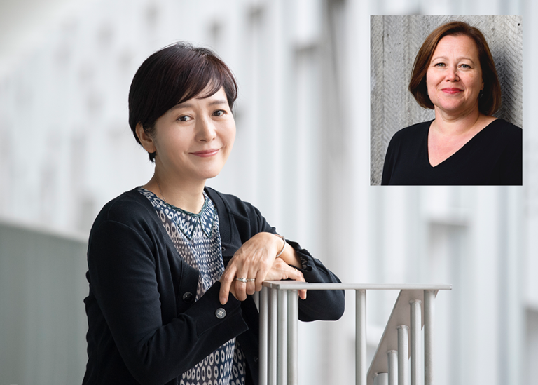 Baek Heena och Elina Druker