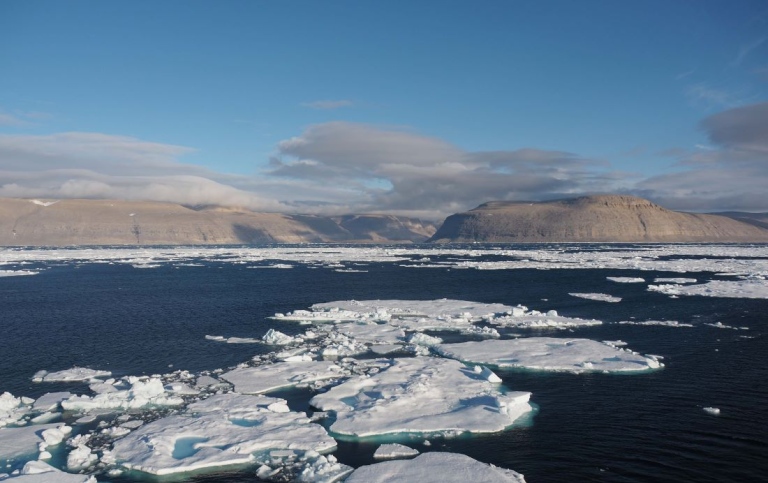 Mountains and sea in the Arctic. Photo: Johan Nilsson/MISU/Stockholm University