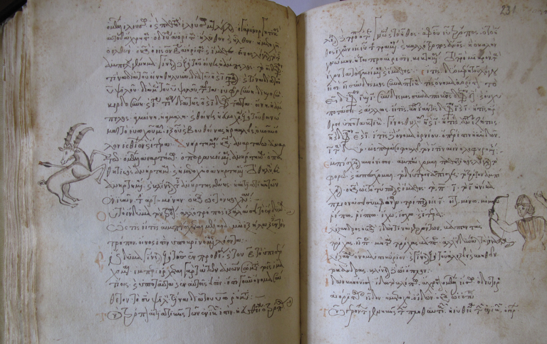 handskrift i Neapel: codex Nap. Gr. II C 33. Foto: Denis Searby