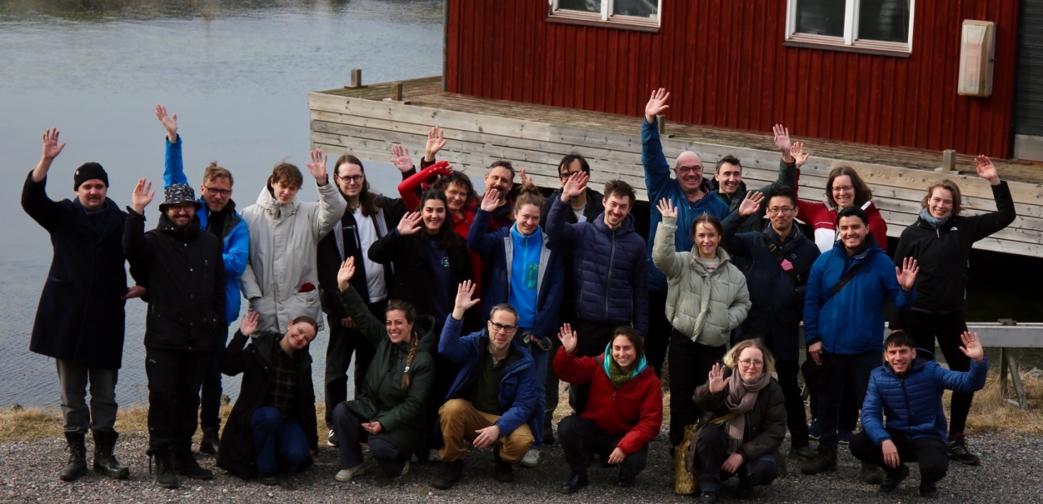 Students and staff members at Askö laboratory 2024. Research school kick-off