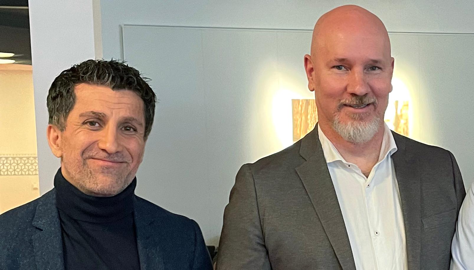 Jalal Nouri och Robert Hegestedt, DSV.