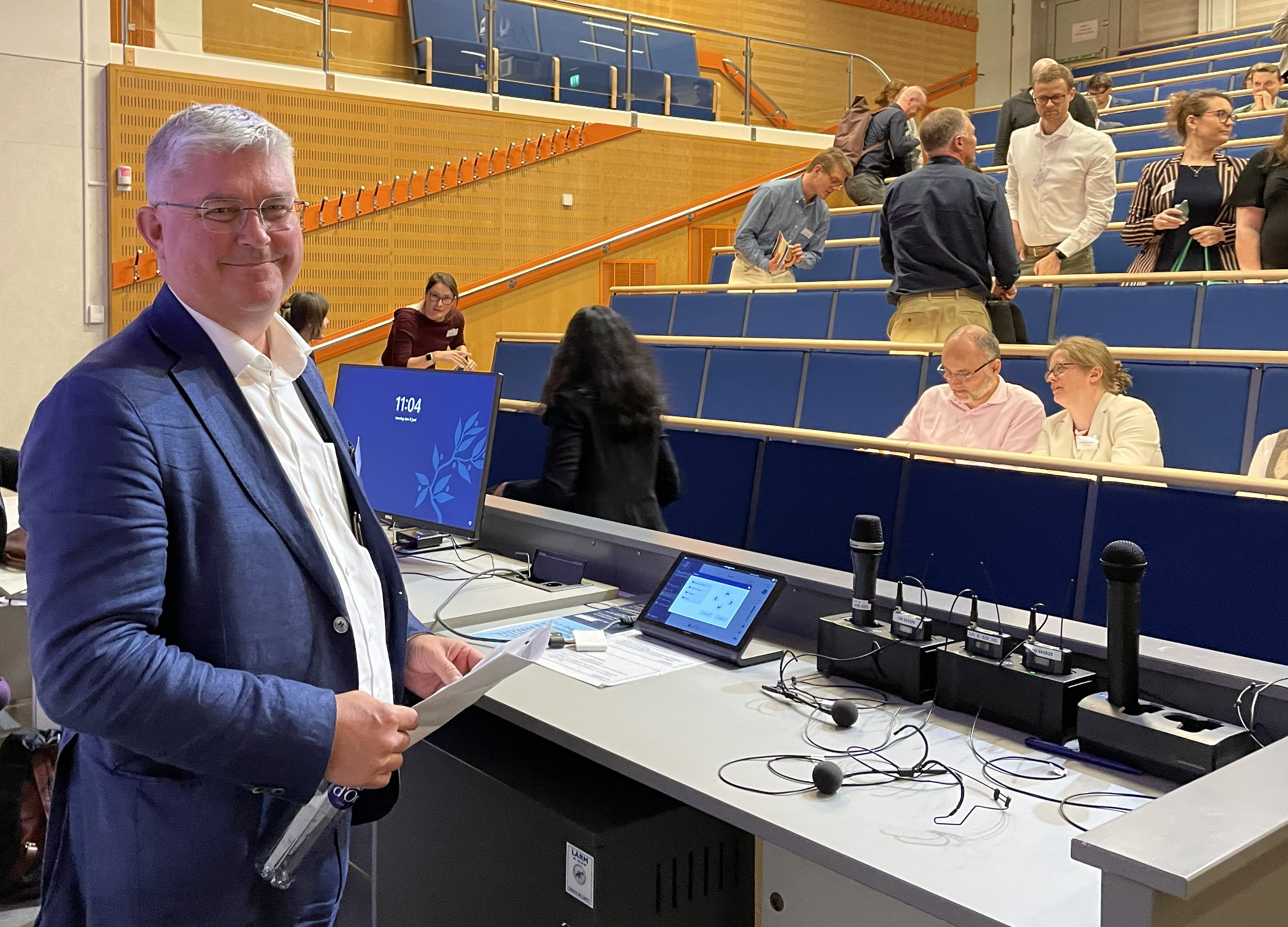 Magnus Petersson en av keynote-talarna inledde konferensen med att välkomna alla deltagare.