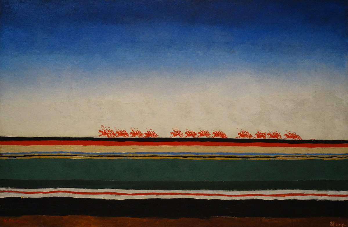 Kazimir Malevitj, "Det röda kavalleriet anfaller" (1928–1932)