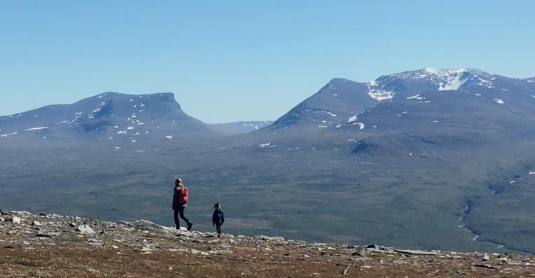 Tjuonavagge eller Lapporten (U-dal) från Nuolja. Fotograf Elisabeth Sturesson.