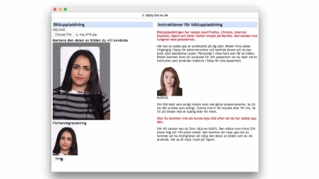 Photo description showing how to crop your photo close to your face and use an uncluttered background.