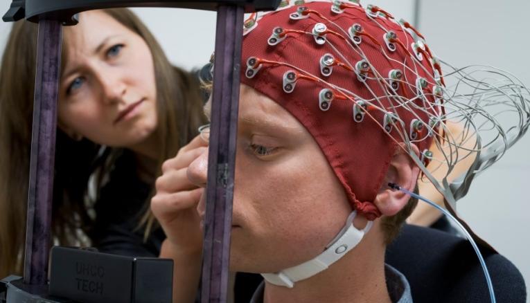 Ljudlabb på Gösta Ekmans laboratorier, Psykologiska institutionen.