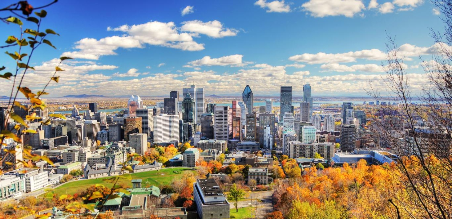 Vy över Montreal