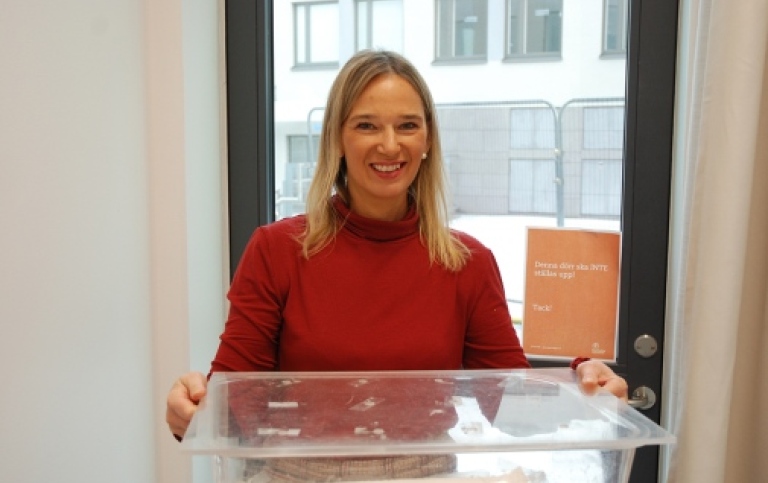 Anna Mautner på Psykologiska kliniken.