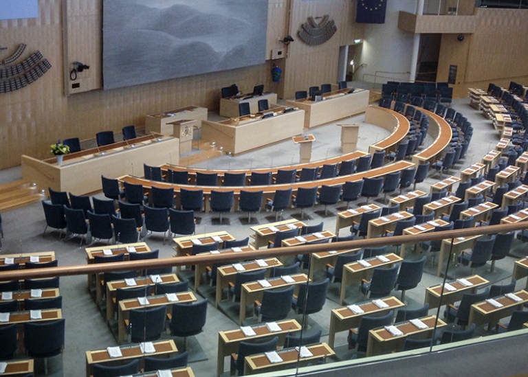 Plenisalen i Sveriges riksdag