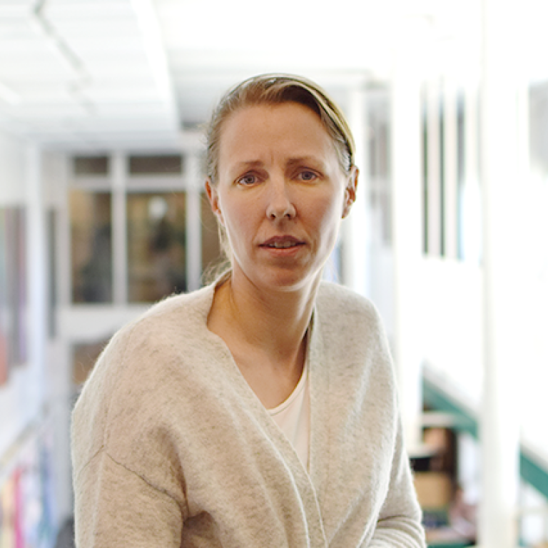 Porträtt av Helen Eriksson i Södra huset.