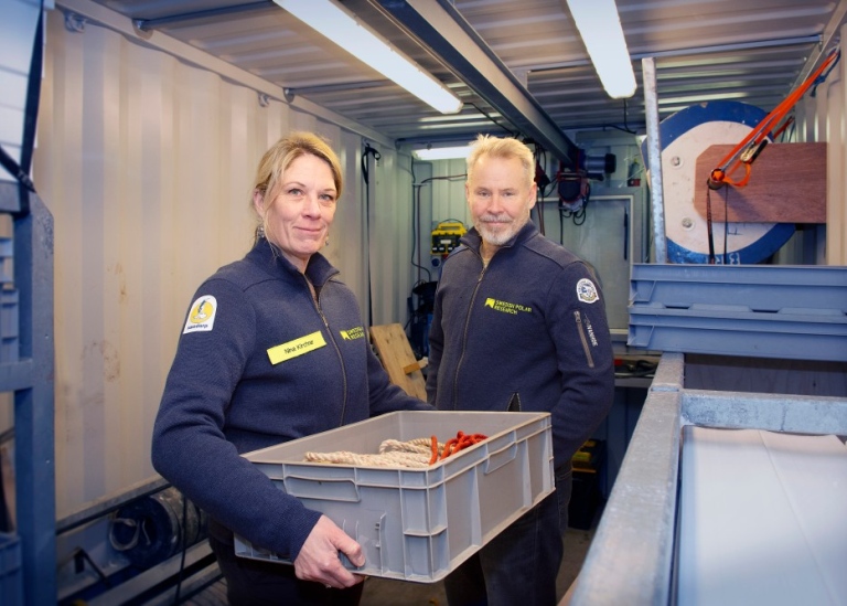 Martin och Nina under förberedelserna