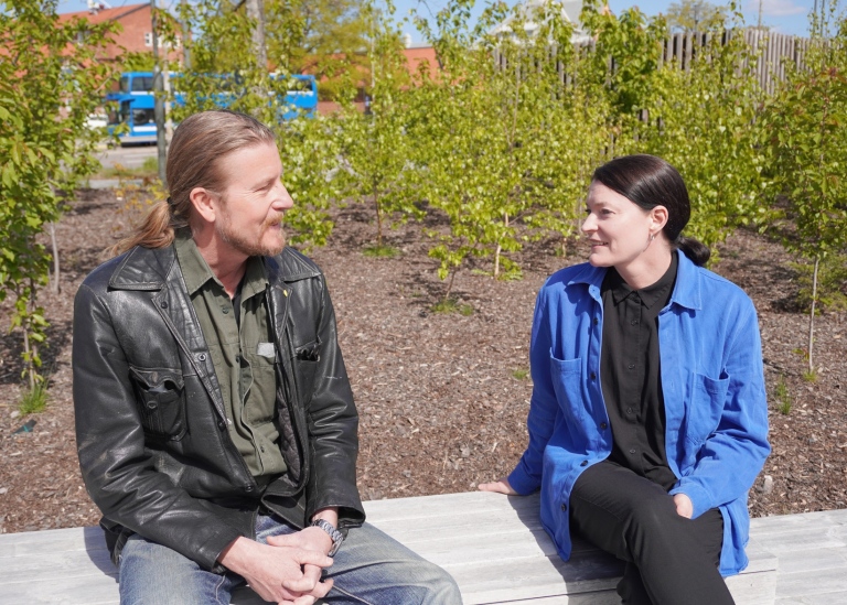 Mats Ekendahl and Eva Samuelsson at Campus Albano