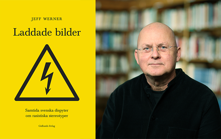 Omslaget till Laddade bilder och en bild på Jeff Werner