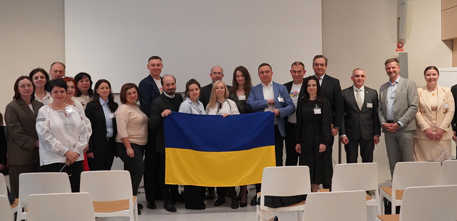 Deltagare från Ukraina på konferensen.