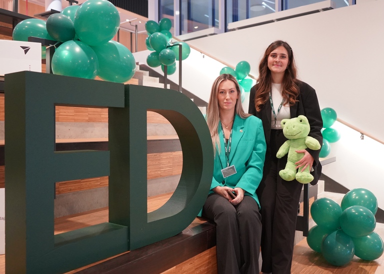 Project Leader Beatrice Barna and Marketing Manager Sophie Fotiadis.