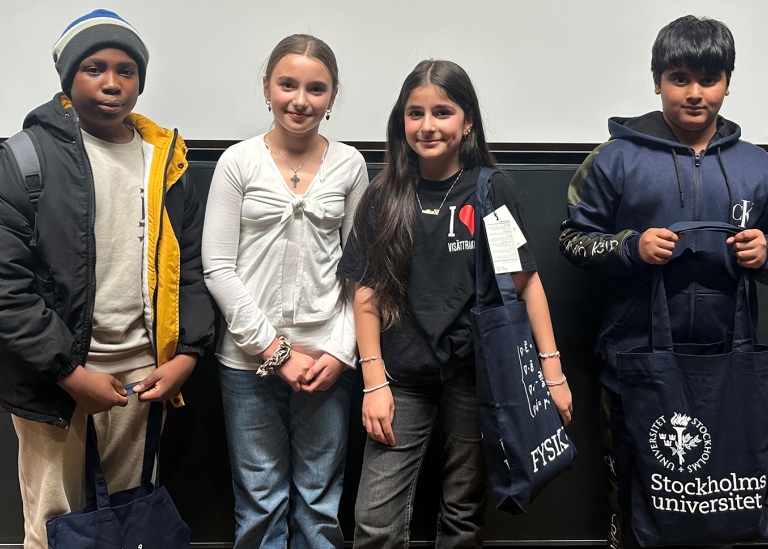 3:e pris gick till Fysikmästarna från Visättraskolan.