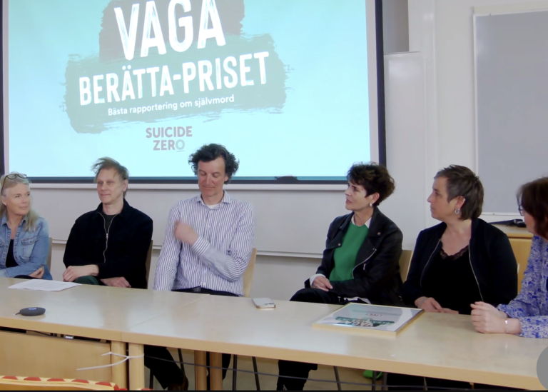 Efter prisutdelningen av Våga-berättapriset följde ett panelsamtal med vinnarna. Foto: S. Emanuelli