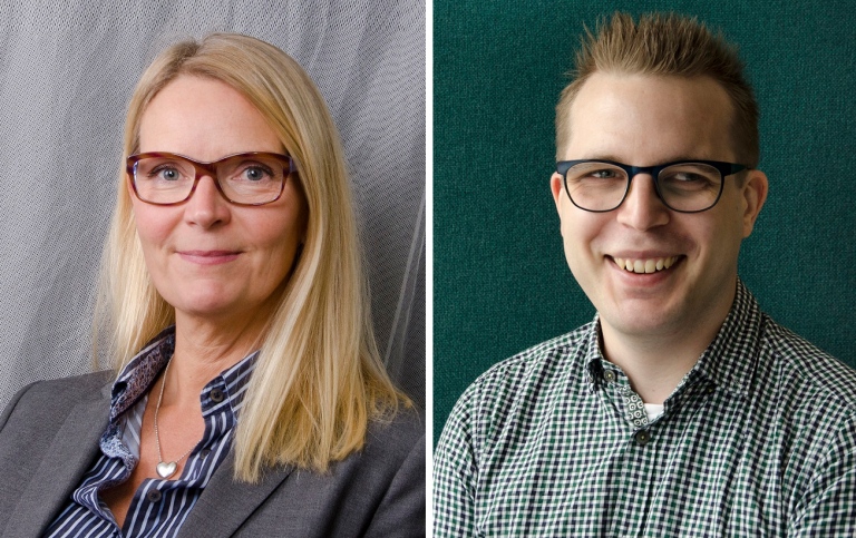 Porträttbilder på Christina och Dennis