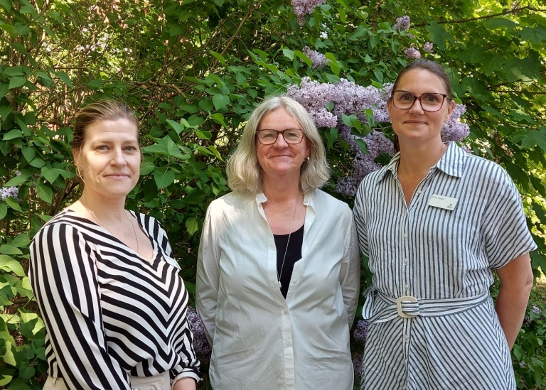 Linda Hallén, Helena Henrikson och Hanna Wedén från Vallentuna kommun.