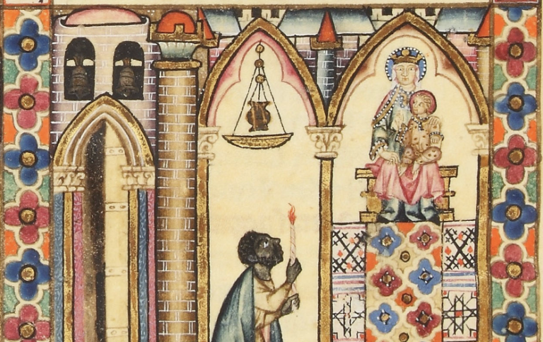 Detail from The Muslim Servant, Cantiga
