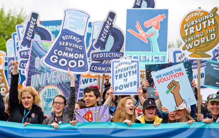 March for science, demonstration