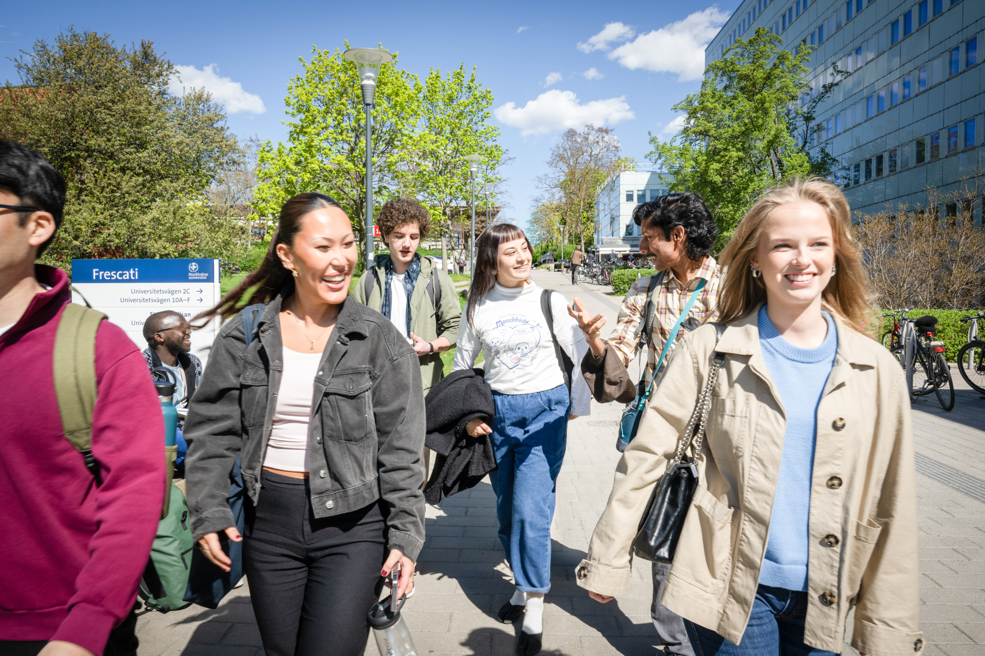 Studenter på Frescati Stockholms universitet.