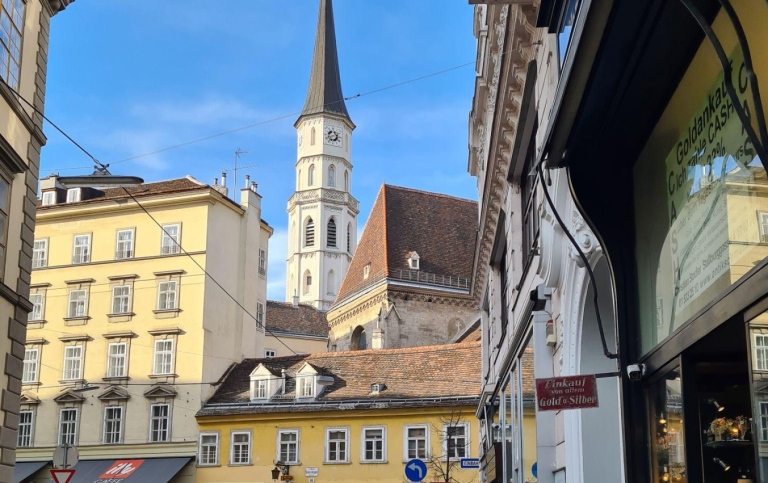 Vy från centrala Wien.
