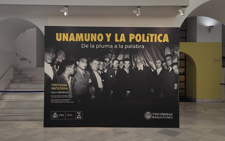 Exposición "Unamuno y la política, de la pluma a la palabra". Biblioteca Nacional de España.