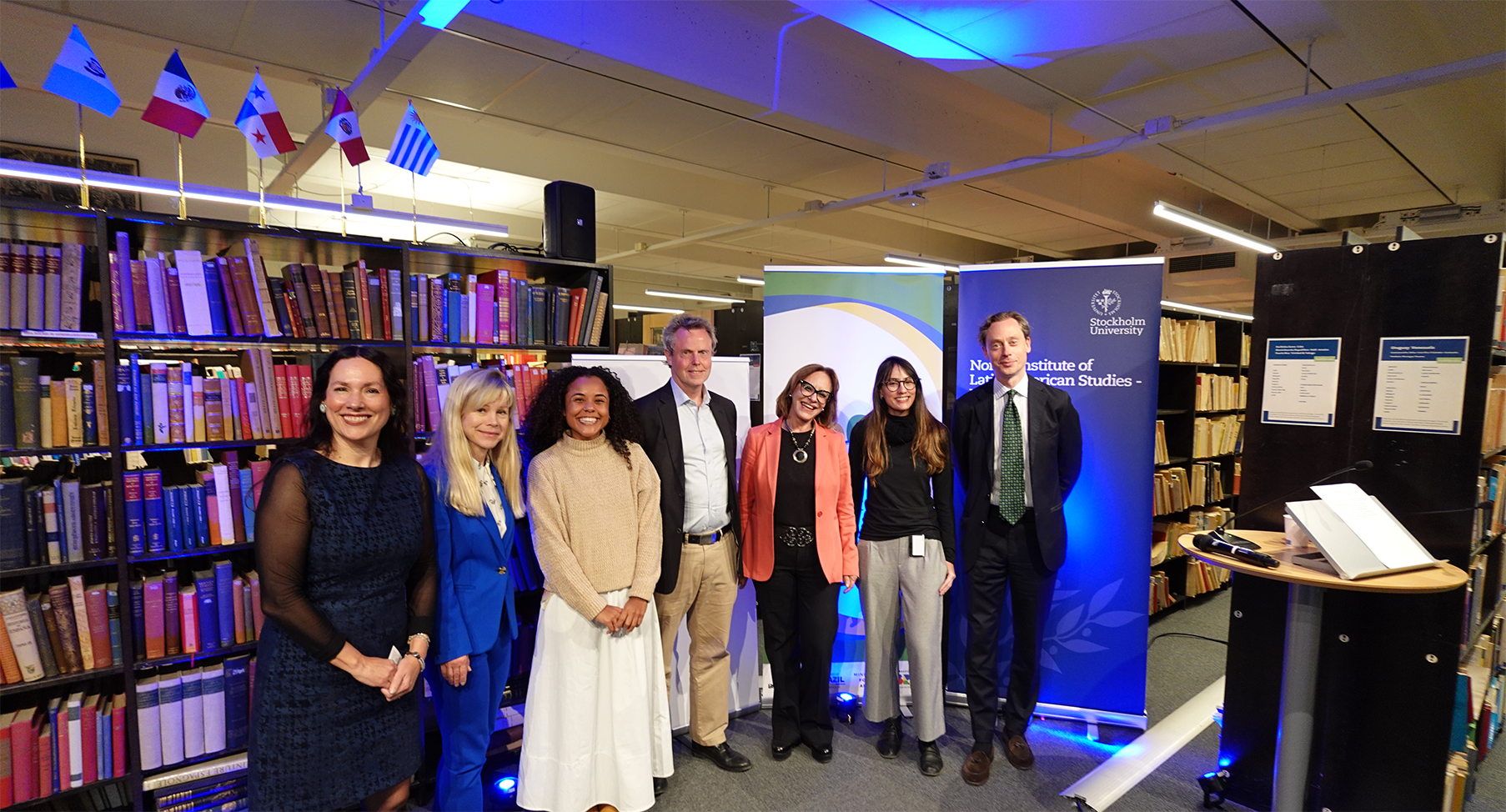 From left to right – Thaïs Machado-Borges, Elena Dahlberg, Nathália Basil, Sten Engdahl; , Maria Edileuza Fontenele Reis, Laís Cavalcante and Alexander Holm. Foto: NILAS