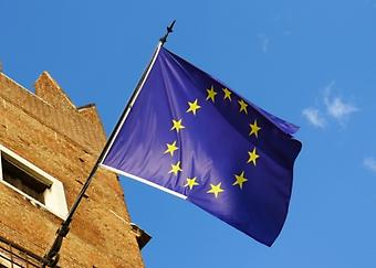 Bild på EU:s flagga