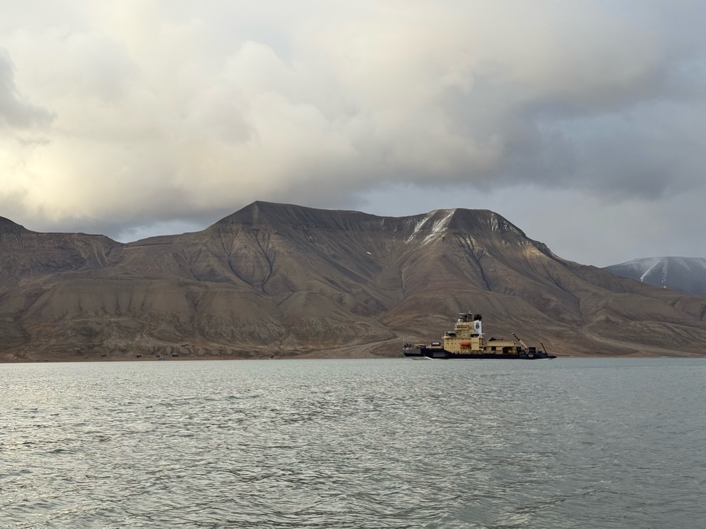 Image 1: I/B Oden, anchored outside Longyearbyen, Svalbard.