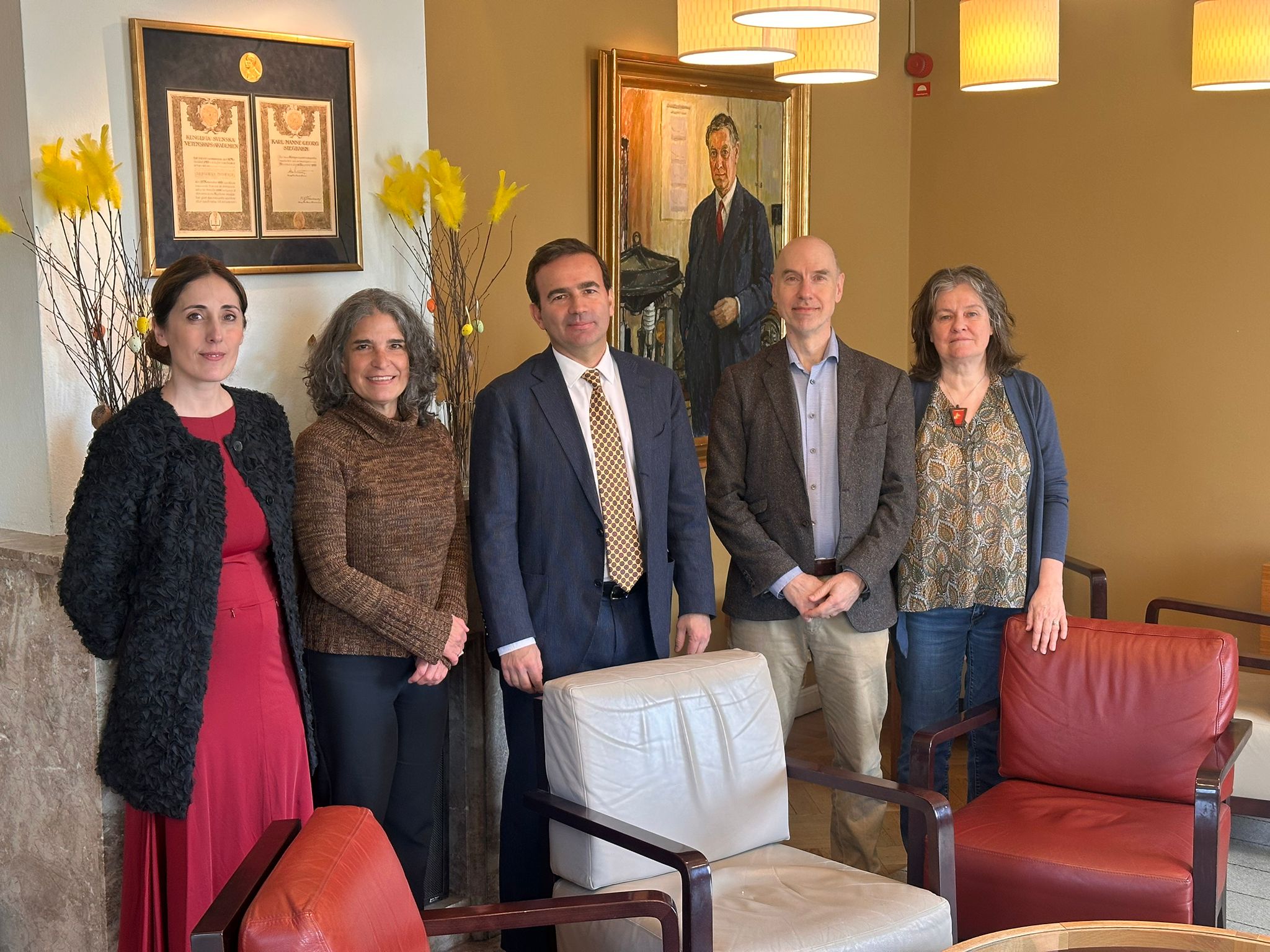 Vera Fonseca, Laura Álvarez López, Stefan Helgesson, Dean of the Faculty of Humanities,Chatarina Edfeldt.
