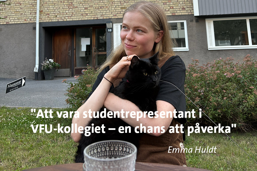 Emma Huldt ny studentrepresentant i VFU-kollegiet.