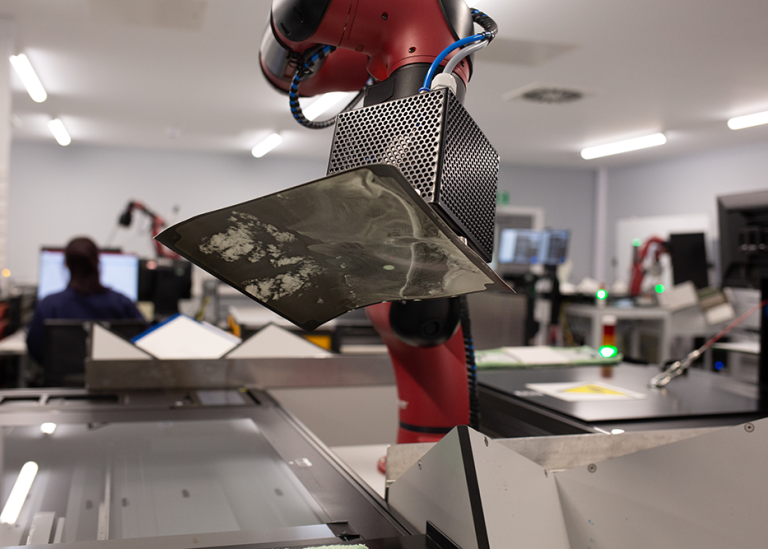 Robot med flygfoto