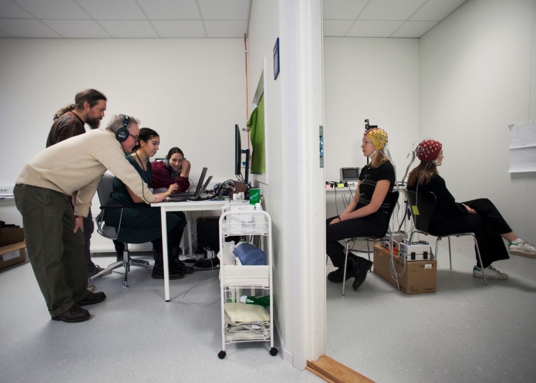 Phonetics researchers at SUBIC lab. Photo by Jens Olof Lasthein
