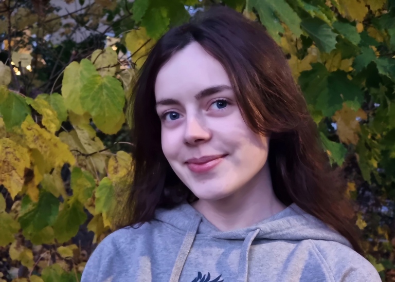 Bee Crinnion, fysikstudent och en av våra studentambassadörer