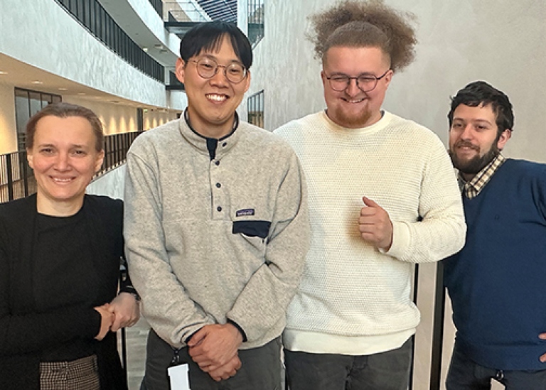 Ana Predojevic och hennes forskargrupp. Jaewon Lee, Charlie Stalker och Riccardo Checchinato
