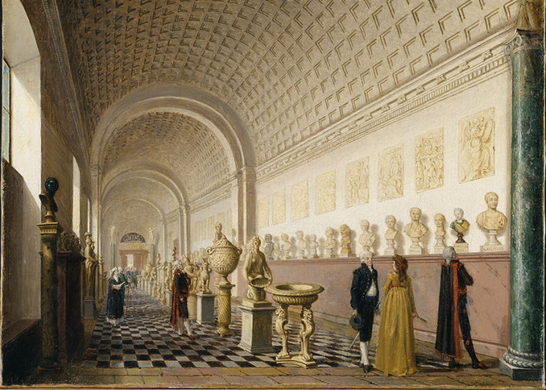 1700-talsmålning av sal på Stockholms slott
